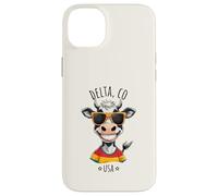 Delta Colorado USA Dessin animé Vache drôle Coque pour iPhone 14 Plus