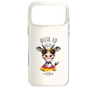 Delta Colorado USA Dessin animé Vache drôle Coque pour iPhone 17 Pro Max
