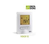 Delta Dore - MINOR 12 : Thermostat digital semi-encastré pour plancher ou plafond rayonnant électrique - 6151055