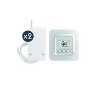 Delta Dore - Thermostat Tybox 5702 FP pour Commande au degré près de Deux radiateurs Fil Pilote - 6050675
