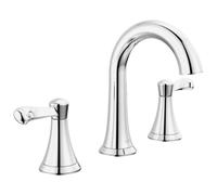Delta Esato 35897LF Robinet de salle de bain largement répandu, chromé à 3 trous, assemblage de vidange inclus, étiqueté WaterSense, 35897LF
