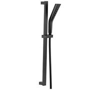 DELTA FAUCET 51799-BL UniversalShoweringComponents H2Okinetic Barre de douche à main 3 réglages Noir mat