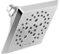 DELTA FAUCET 52664 H2Okinetic Pommeau de douche angulaire moderne en forme de pluie Chromé