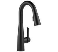 Delta Faucet 9913-BL-DST Essa Préparation à Tirer vers Le Bas, Noir Mat, Standard