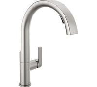 Delta Faucet Keele SpotShield Robinet de cuisine en acier inoxydable avec pulvérisateur extractible, robinet d'évier de cuisine pour évier de cuisine, tête de pulvérisation magnétique, SpotShield
