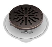 Delta Faucet Kit de vidange de douche ronde carrelage de 10,2 cm en bronze huil - Kit de vidange de douche ronde chrome - Drain de douche chr