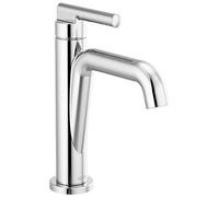 Delta Faucet Nicoli Robinet de salle de bain à trou unique, robinet de salle de bain à poignée unique, robinet d'évier de salle de bain, chromé 15849LF, standard
