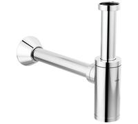 Delta Faucet Piège à bouteille de 3,8 cm en chrome pour salle de bain, siphon à bouteille, siphon P en laiton, kit de vidange pour siphon à déchets Chromé DT041141