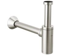 Delta Faucet Piège à bouteille P en nickel brossé de 3,8 cm, siphon P pour salle de bain, siphon à bouteilles, siphon P en laiton, kit de vidange pour siphon à déchets, acier inoxydable DT041141-SS