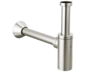 Delta Faucet Piège à bouteille P en nickel brossé de 3,8 cm, siphon P pour salle de bain, siphon à bouteilles, siphon P en laiton, kit de vidange pour siphon à déchets, acier inoxydable DT041141-SS