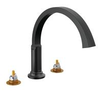 Delta Faucet T2788-BLLHP Tetra Roman Baignoire, noir mat