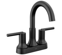 Delta Faucet Trinsic 2559-BLMPU-DST Robinet de salle de bain noir mat, technologie Diamond Seal, assemblage de vidange en métal, noir mat