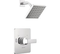 Delta Faucet Velum 14 Series Ensemble de robinet de douche chromé à fonction unique, kit de garniture de valve, poignée de douche, kit de garniture de douche Delta T14237 (valve non incluse)