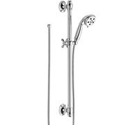 Delta H2Okinetic 51308 Pommeau de douche à 3 jets avec tuyau Chromé