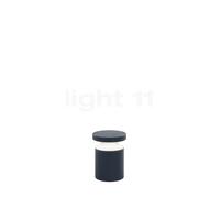 Delta Light Bazil Borne d'éclairage LED gris foncé/aluminium anodisé, 21,5 cm Ce luminaire comporte des modules à LED prémontés de classes énergétiques A A++, A+, A
