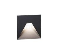 Delta Light Logic Applique encastrée LED gris foncé - 12 cm - excl. alimentation Ce luminaire comporte des modules à LED prémontés de classes énergétiques A A++, A+, A