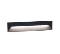 Delta Light Logic Applique encastrée LED gris foncé - 31 cm - incl. alimentation Ce luminaire comporte des modules à LED prémontés de classes énergétiques A A++, A+, A