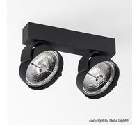 Delta Light Rand 211 DIM8 Plafonnier/spot LED, 2 sources de lumière, 285 501 224 ED8 B,