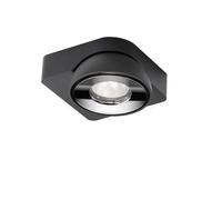 Delta Light Tweeter Plafonnier LED 1 foyer noir/chrome - dimmable variateur de phase Ce luminaire comporte des modules à LED prémontés de classes énergétiques A A++, A+, A