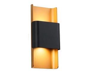 Delta Light Want-It Applique LED noir/doré - 24 cm Ce luminaire comporte des modules à LED prémontés de classes énergétiques A A++, A+, A