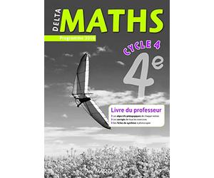 Delta Maths 4e (2016) - Livre du professeur