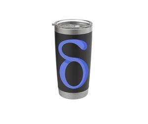 Delta minuscule - Quatrième lettre de l'alphabet grec Gobelet isotherme en acier inoxydable double paroi