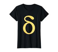 Delta Minuscule - Quatrième Lettre de l'alphabet Grec T-Shirt Graphique avec Valeur