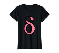 Delta Minuscule - Quatrième Lettre de l'alphabet Grec T-Shirt Graphique avec Valeur