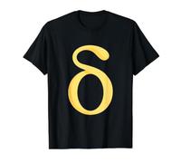 Delta Minuscule - Quatrième Lettre de l'alphabet Grec T-Shirt Graphique avec Valeur