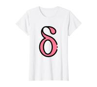 Delta Minuscule - Quatrième Lettre de l'alphabet Grec T-Shirt Graphique avec Valeur
