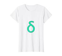 Delta Minuscule - Quatrième Lettre de l'alphabet Grec T-Shirt Graphique avec Valeur