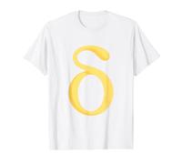 Delta Minuscule - Quatrième Lettre de l'alphabet Grec T-Shirt Graphique avec Valeur