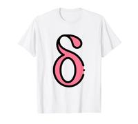 Delta Minuscule - Quatrième Lettre de l'alphabet Grec T-Shirt Graphique avec Valeur