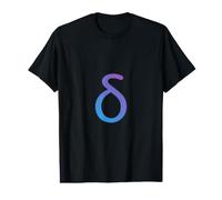 Delta Minuscule - Quatrième Lettre de l'alphabet Grec T-Shirt Graphique avec Valeur