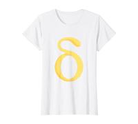 Delta Minuscule - Quatrième Lettre de l'alphabet Grec T-Shirt Graphique avec Valeur