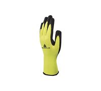 Gants de travail à doublure thermique en latex Delta Plus Apollon VV735 jaunes/noirs taille L