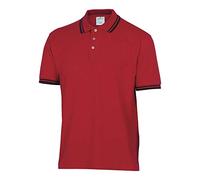 Delta Plus AGRAROTM Lot de 10 polo de travail piqué à manches courtes Taille M Rouge