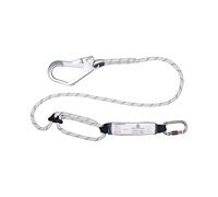 Delta Plus AN208R2CD Lot de 5 amortisseurs de sangle réglable 1,5 à 2 m + 1 Am022 + 1 Am002 Blanc/Noir