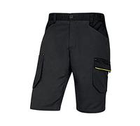 DELTA PLUS Bermuda de Travail 65% Polyester, 35% Coton, 245 g, Mach 2 Deltaplus M2BE3, L, Gris-Jaune