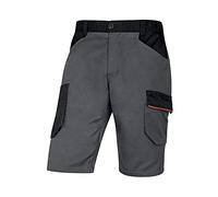 DELTA PLUS Bermuda de Travail 65% Polyester 35% Coton 245 g Mach 2 Deltaplus M2BE3 - S, Gris-Orange, Gris/Orange, S