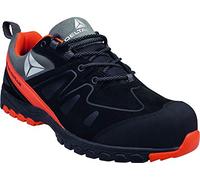 Delta-Plus Brooklyn S3 HRO Chaussures de sécurité sans métal avec orteils composites Noir/orange, Noir , 42 1/3 EU