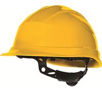 CASQUE DE CHANTIER JAUNE SERRAGE CRÉMAILLÈRE DELTA PLUS - D020QUARUP30