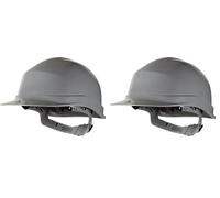 Delta Plus-Casque De Chantier Serrage GlissiÈre-zirc1gr-gris (Lot de 2)