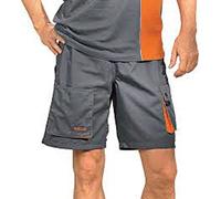 Delta Plus costumes professionnelles - Bermuda 65/35 en polyester et coton gris XXL