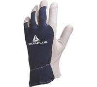 Delta Plus CT402BL11 Gants en cuir de chèvre avec dos en jersey Bleu naturel Taille 11