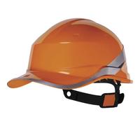 Casque de sécurité à bouton-poussoir haut de gamme Delta Plus Diamond V orange