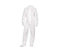 Delta Plus DT215CV3X Lot de 50 Combinaisons non tissées avec col jetable Blanc Taille 3XL