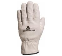 DELTA PLUS-GANT TOUT FLEUR DE BOVIN GRIS LISERE ROUGE-FBN4909