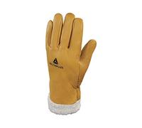 Delta Plus Gants en cuir - Gants spécial froid en fleur de bovin et avec doublure Jaune Taille 10