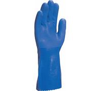 Delta Plus - Gants en PVC sur toile de coton - Type de coton-tiges, 8, bleu